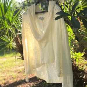 ANTHRO Almeria Hooded Cowl Top Sweater